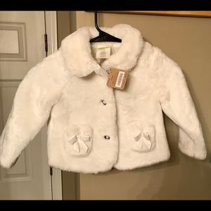 Ivory Faux Fur Jacket